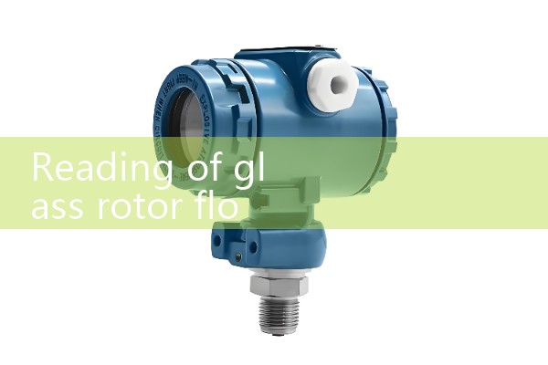 Reading of glass rotor flowmeter